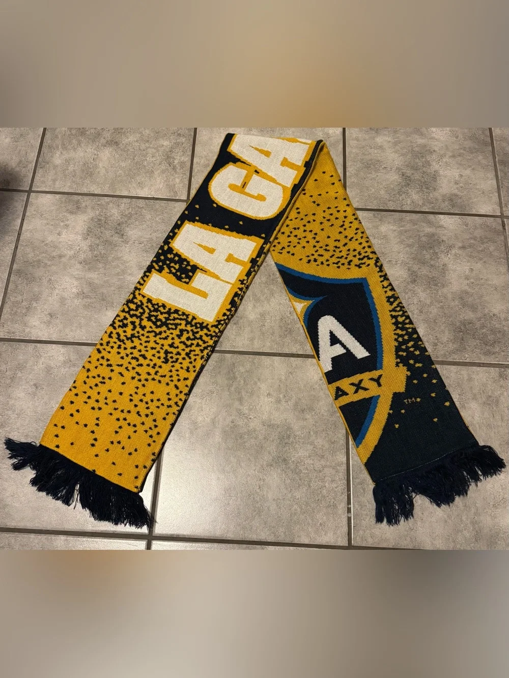 LA Galaxy MLS adidas Navy/Gold/White 2015 Fan Scarf